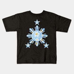 Philippines 3 Stars and Sun Philippine Flag for Filipino Kids T-Shirt